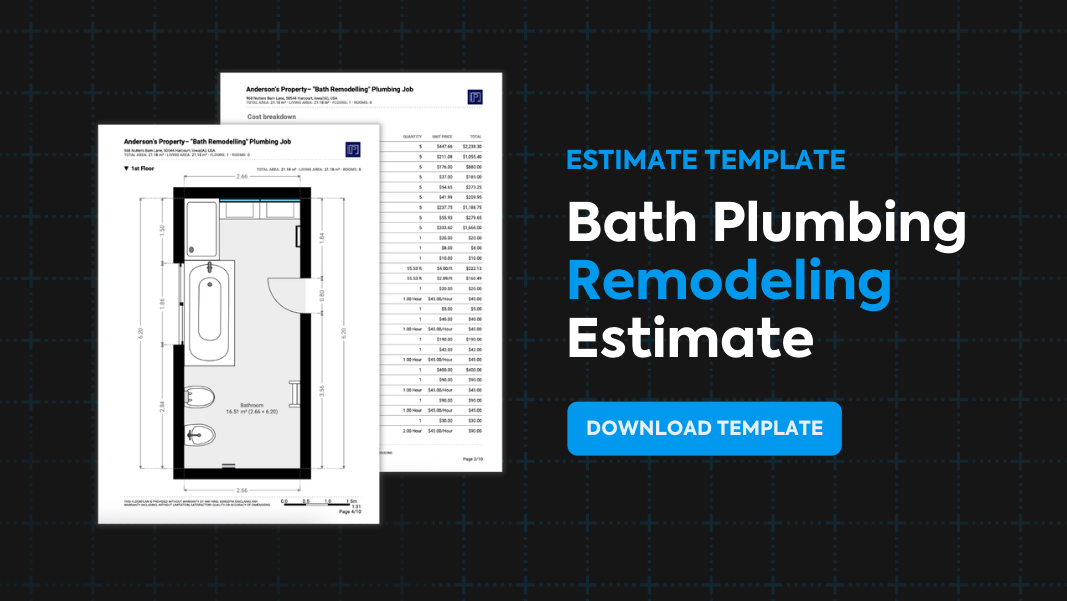 Bathroom Plumbing Remodeling Estimate (Download Free Template)
